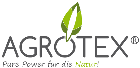 AGROTEX® – Pure Power für die Natur AGROTEX® Firmenlogo mit grünem Blatt und Schriftzug „Pure Power für die Natur“ – steht für nachhaltige Umwelttechnologie und ökologische Produktlösungen.